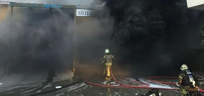 Son dakika: Başakşehir’de fabrika yangını