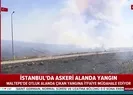 İstanbulda askeri alanda yangın! A Haber olay yerinde...