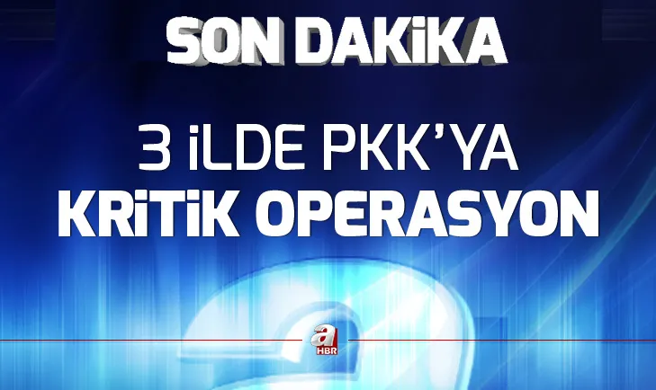 Van merkezli 3 ilde terör örgütü PKKya flaş operasyon