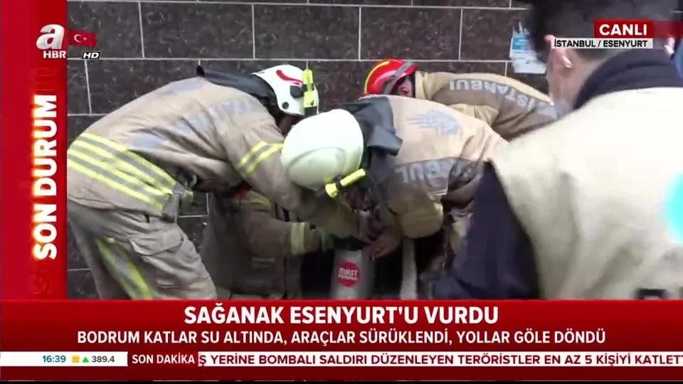 Son Dakika Istanbul Da Can Pazari Esenyurt Te Bodrum Kati Sel Basti Video Ahaber Video Izle