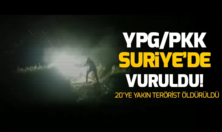 ÖSO, Suriyede YPG/PKKyı vurdu! 20 terörist öldürüldü