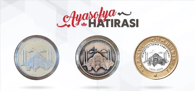 Ayasofya parası nasıl alınır? Darphane’de Ayasofya-i Kebir Camii özel parası basıldı