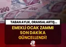 Emekli Ocak zammı son dakika güncellendi!