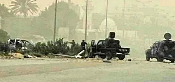Libya İçişleri Bakanı Fethi Başağa'nın konvoyuna silahlı saldırı - 1