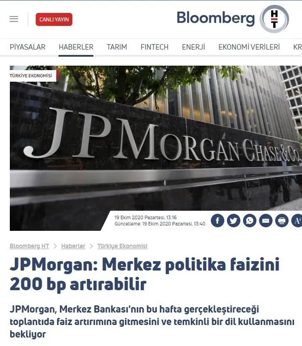 Yabancı kuruluşlardan Merkez Bankası’na faiz operasyonu! BloombergHT çanak tuttu