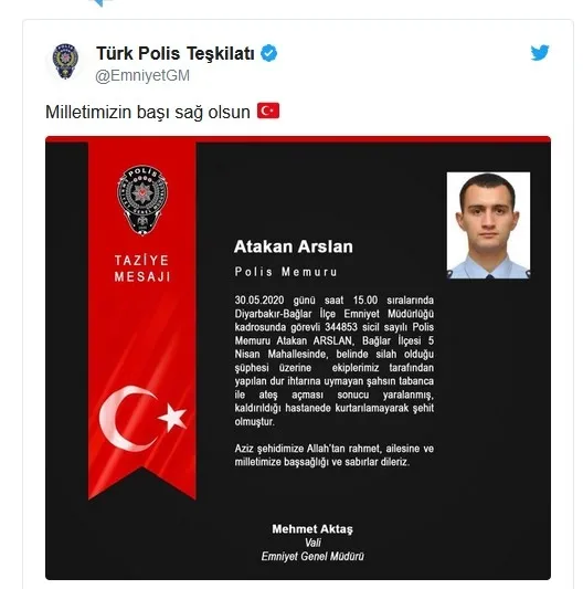 Son dakika: Atakan Arslan’ı şehit eden kalleş gözaltına alındı