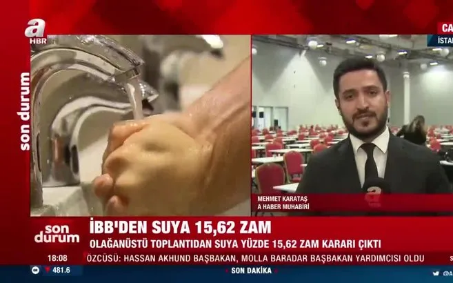 son dakika istanbul da suya zam ibb suya yuzde 15 62 oraninda zam yapildi video izle flas haber ahaber son dakika video izle