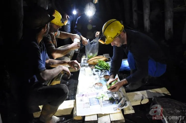 Zonguldak’ta madenciler yerin 300 metre altında ilk sahurunu yaptı
