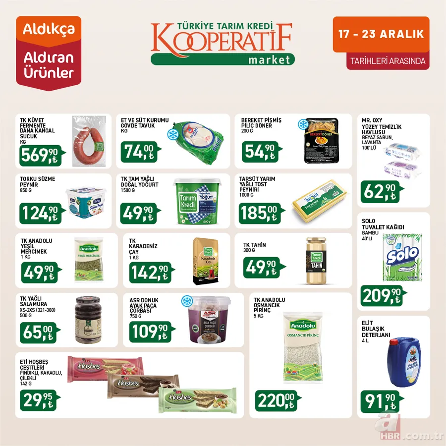 Tarım Kredi'de Büyük Aralık İndirimi Başladı! Tavuk 74 TL, Karadeniz Çay 142.90 TL, 40'lı Tuvalet Kağıdı 209.90 TL... 8