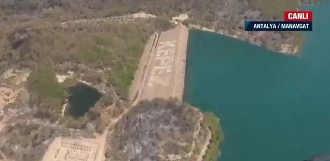 A Haber yangın söndürme helikopterinde! Çalışmalar günün ilk ışıklarıyla başladı