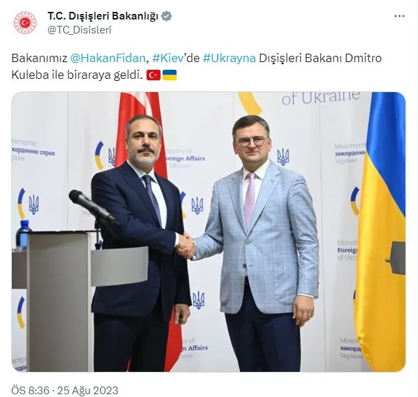 Dışişleri Bakanı Hakan Fidan’dan Karadeniz Tahıl Girişimi açıklaması: Başkan Erdoğan sistemli çalışma yapıyor