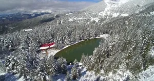 Limni Gölü beyaz cenneti andırıyor