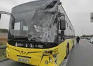 İETT otobüsü ile servis minibüsü çarpıştı