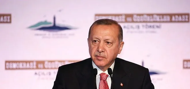 SON DAKİKA HABERİ: Başkan Erdoğan’dan ’Demokrasi ve Özgürlükler Adası’ açılışında flaş açıklamalar