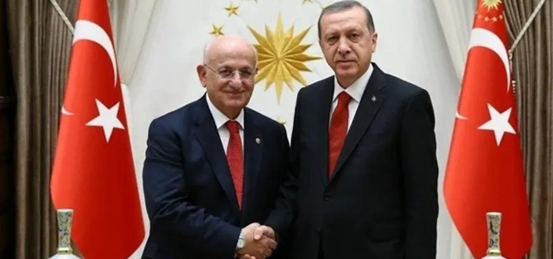 Erdoğan, TBMM Başkanı Kahraman'ı kabul etti