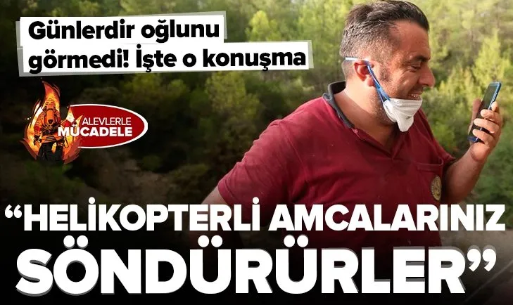 Günlerdir oğlunu görmedi! Kahraman işçinin oğlu ile duygulandıran konuşması