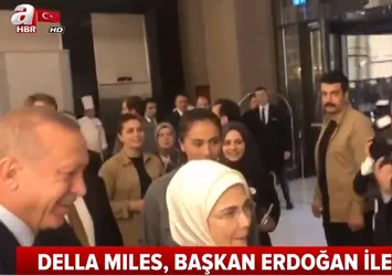 Della Miles, Başkan Erdoğan ile buluştu