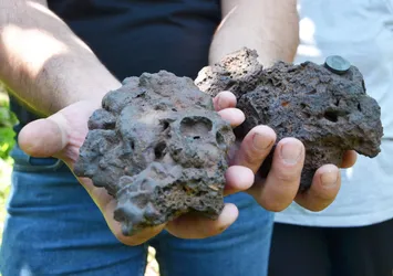 Ordu'da ilginç olay! 27 Şubat'ta düşen meteoru bahçesinde buldu