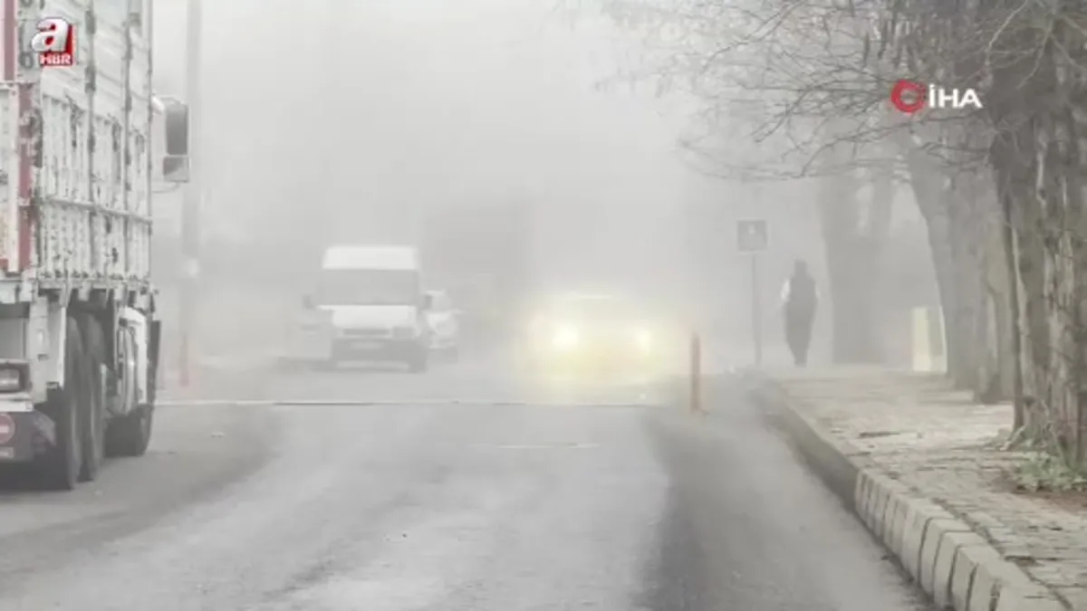 Diyarbakır'da sis görüş mesafesini düşürdü