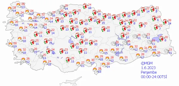 1685283984133.png Kuvvetli sağanak yağış çok sayıda ilde etkili olacak! Meteoroloji gün ve saat verdi! İstanbul Ankara İzmir hava durumu - 8