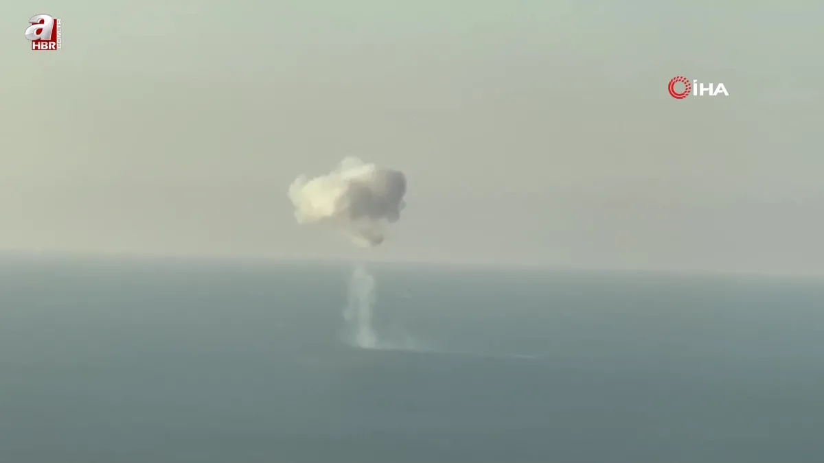 Trabzon açıklarında denizde patlama