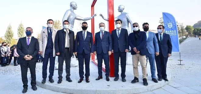 Türkiye-Güney Kore kardeşlik anıtı Bursa’ya dikildi