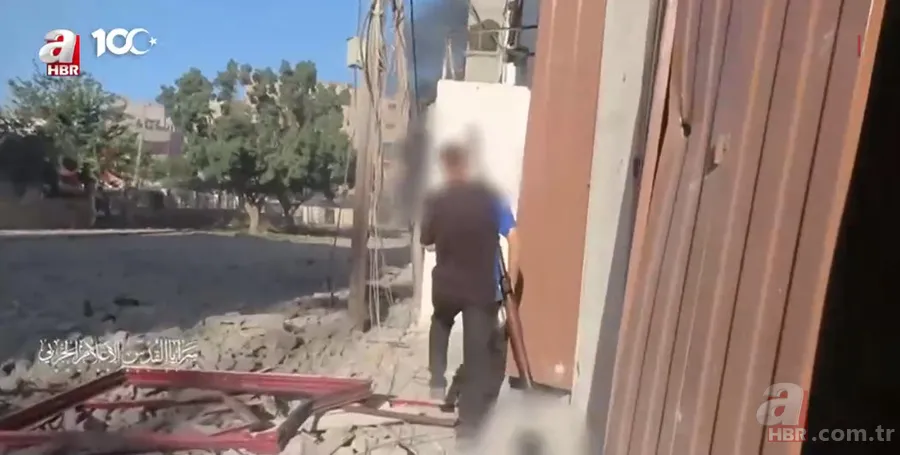 El Kudüs Tugayları Gazze'de katil İsrail'in tankını böyle imha etti! Cephe hattından sıcak görüntüler 1