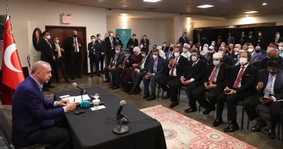 Son dakika: Başkan Erdoğan, ABD'deki Müslüman toplumunun önde gelen temsilcilerini kabul etti