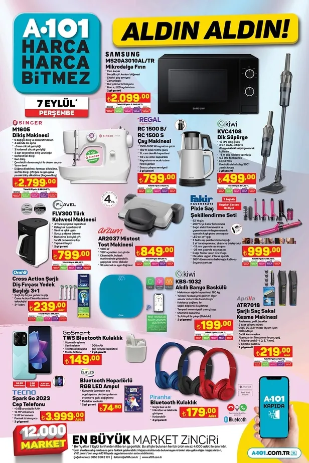 A101 aktüel ürünler kataloğu (9 Eylül Cuma)! Mutfak gereçlerinden elektronik ürünlere, akıllı LED TV’den beyaz eşyaya birçok ürün A101’de - 2