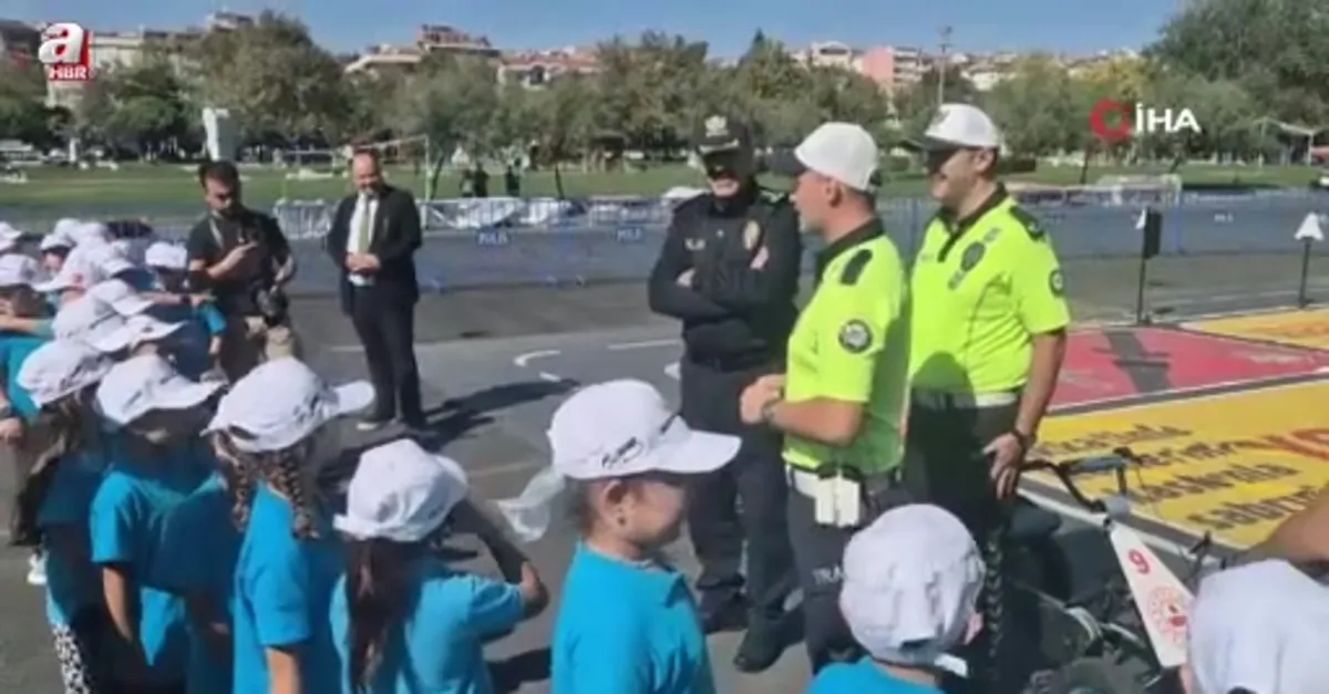 Tekirdağ'da mobil tırla trafik eğitimi