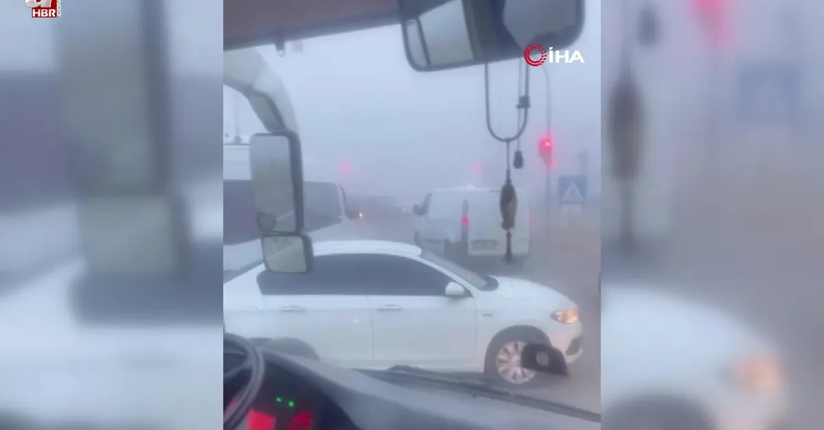 Ankara’da yoğun siste zincirleme kaza