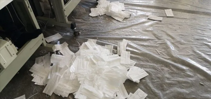 İstanbul'da kaçak üretilen maskelere el konuldu