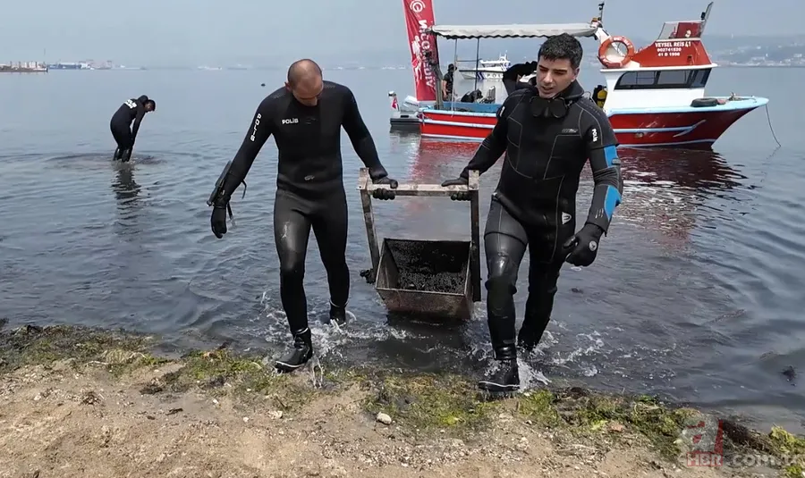 Başiskele'de denizden çıkanlar görenleri hayrete düşürdü 2