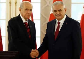Başbakan Yıldırım ile MHP lideri Bahçeli bir araya geldi