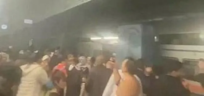 CHP’li İmamoğlu’na vatandaşlardan büyük protesto! Metro istasyonu dumanlarla kaplandı