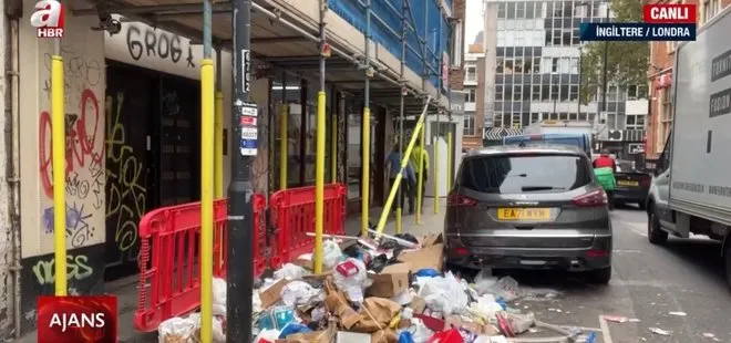 İngiltere’de çöp krizi! Temizlik işçileri greve gitti, sokaklar çöplerle doldu