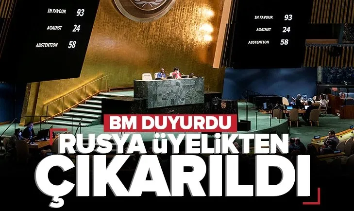 Son dakika: Rusya, İnsan Hakları Konseyi üyeliğinden çıkarıldı