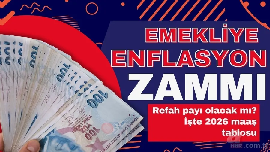 Emekliye enflasyon zammı netleşiyor! 2026 Ocak SSK ve Bağ-Kur için yeni maaş tablosu 1