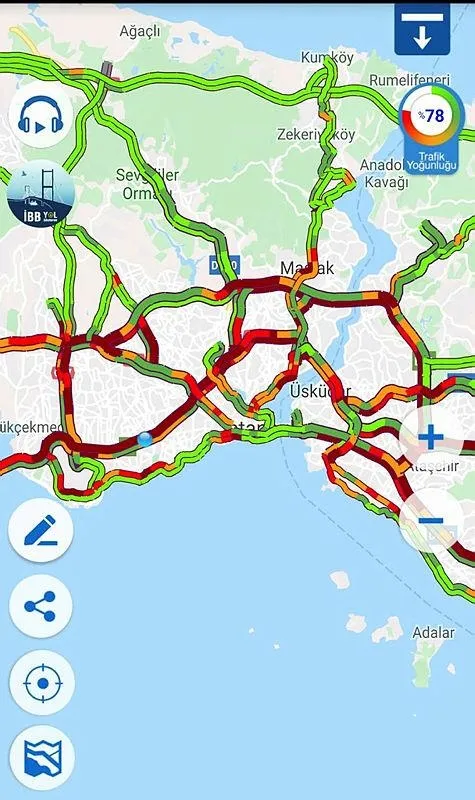 İstanbul'da trafik durma noktasına geldi - 1