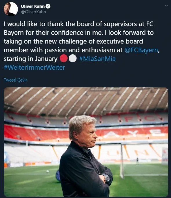 Oliver Kahn geri dönüyor!