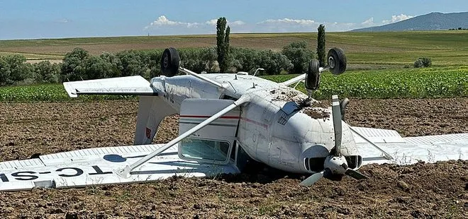 Son dakika | Aksaray’da eğitim uçağı düştü! Pilotlardan iyi haber