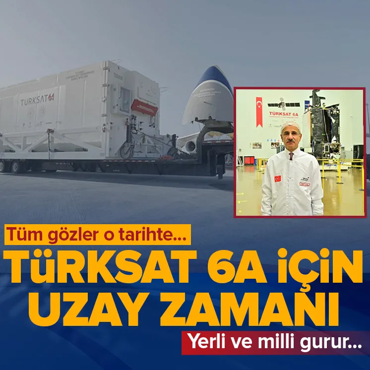 Türksat 6A uydusu uzaya gidiyor