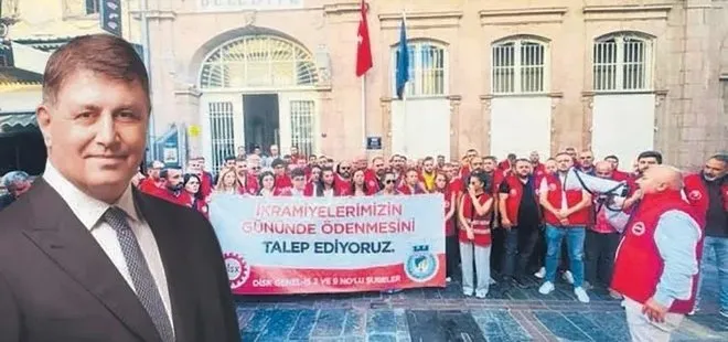 İzmir’de işçilerin ikramiye eylemine Cemil Tugay engeli! ’Ekmeğinizden olursunuz’ suçlaması