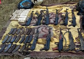 Iğdır'da terör örgütü PKK'nın mühimmatı ele geçirildi