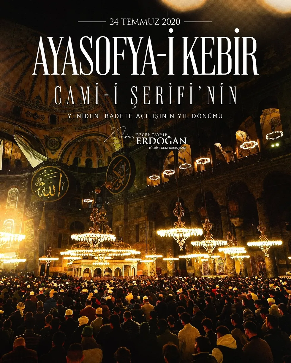 baskan-erdogandan-ayasofya-paylasimi-1784887163882.jpeg Başkan Erdoğan'dan Ayasofya paylaşımı: 86 yıllık hicran bitti ebediyete kadar ezan sesleriyle süslenecek - 1