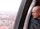 Bakan Soylu helikopterden inceledi