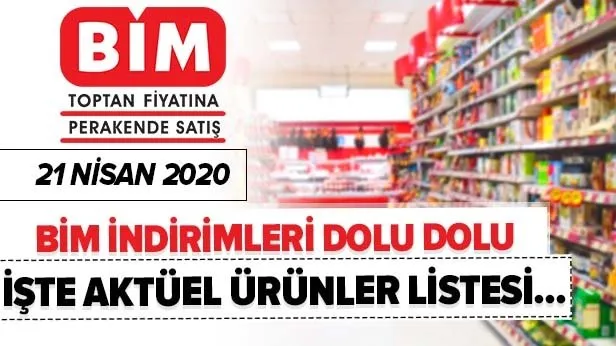 BİM 21 Nisan aktüel ürünler kataloğu: BİM’de bu hafta hangi ürüler var? O ürünler haftaya damga vuracak