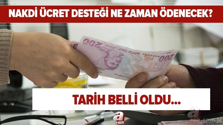 Tarih belli oldu! Nakdi ücret desteği ne zaman ödenecek? Nakdi ücret desteği e-devlet başvuru... 1