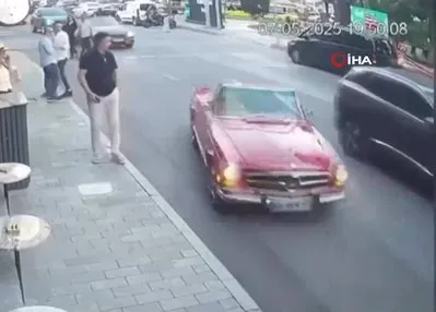 Vale lüks araçla böyle kaza yaptı