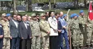 4 şehit için tören düzenlendi